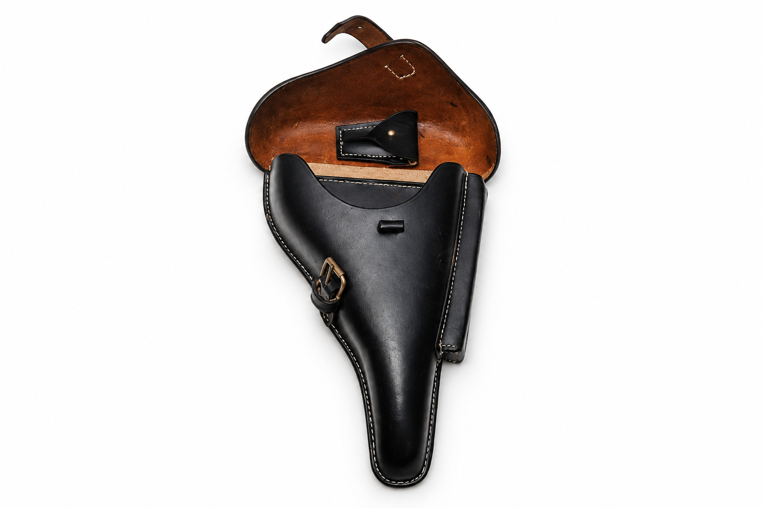 Cross-Draw Driving Leather Holster